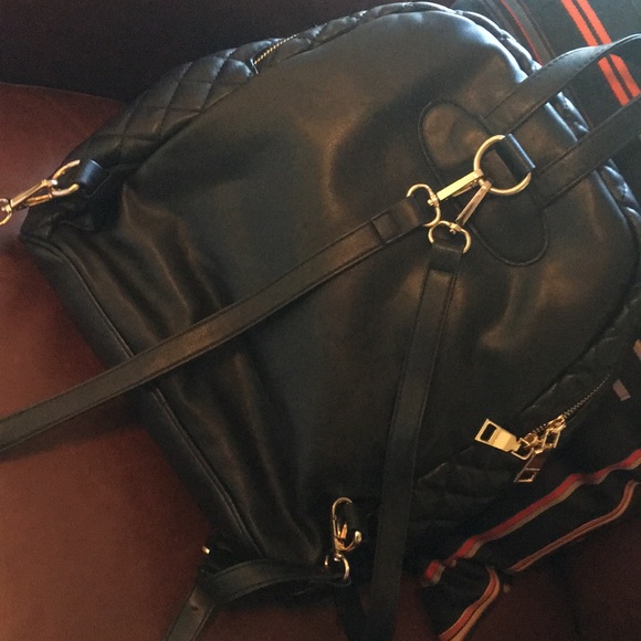 Bebe black quilted backpack - Picture 4 of 8